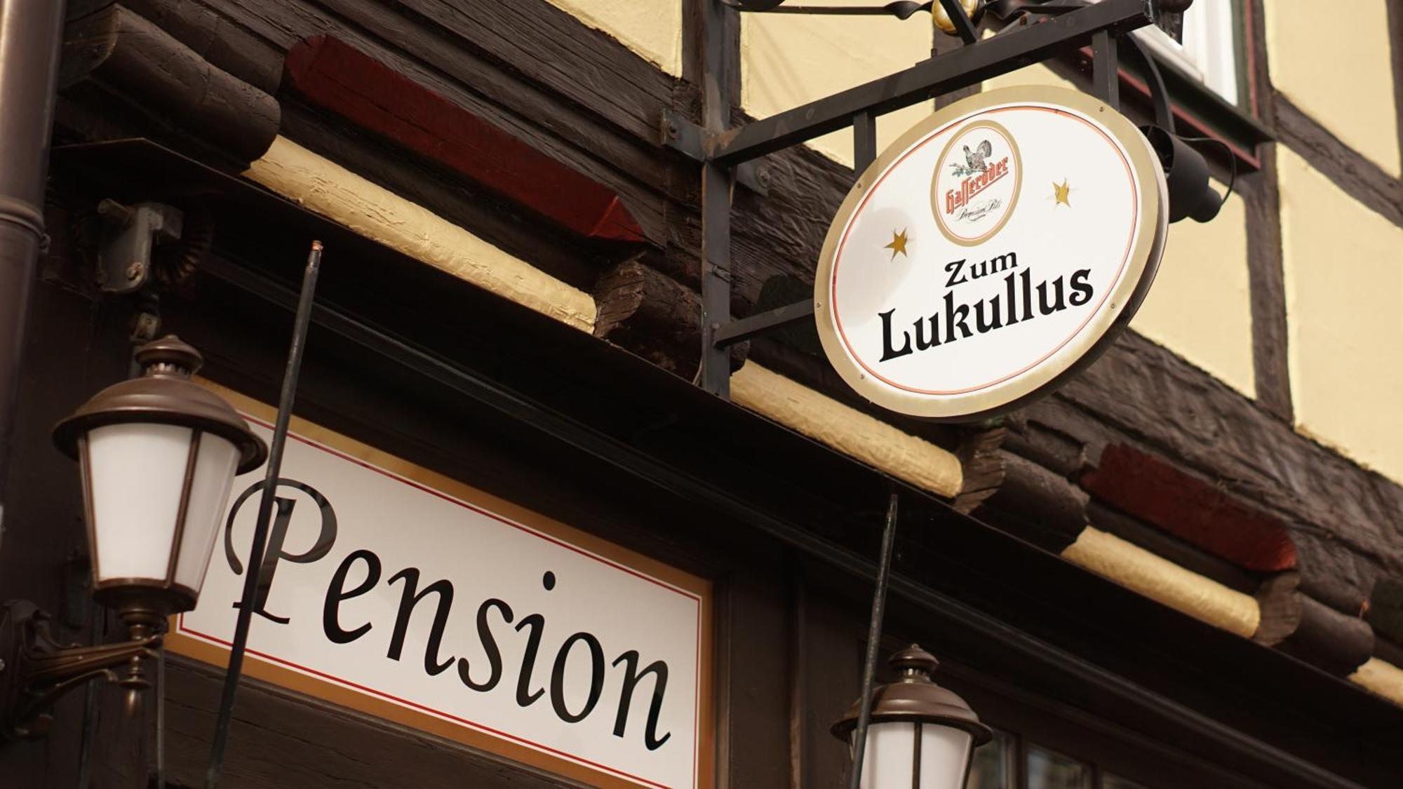 Pension Zum Lukullus Wernigerode Buitenkant foto